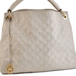 Artsy MM Empreinte Leather White Hobo Bag